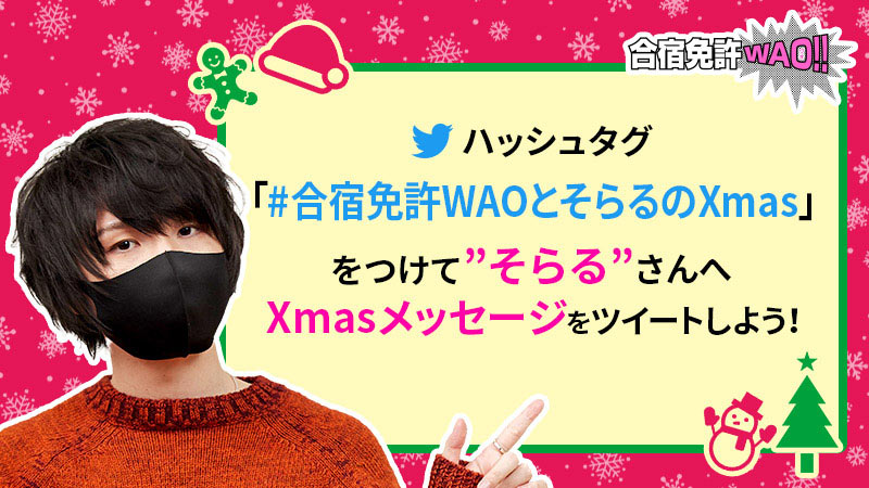 合宿免許WAOとそらるのXmas