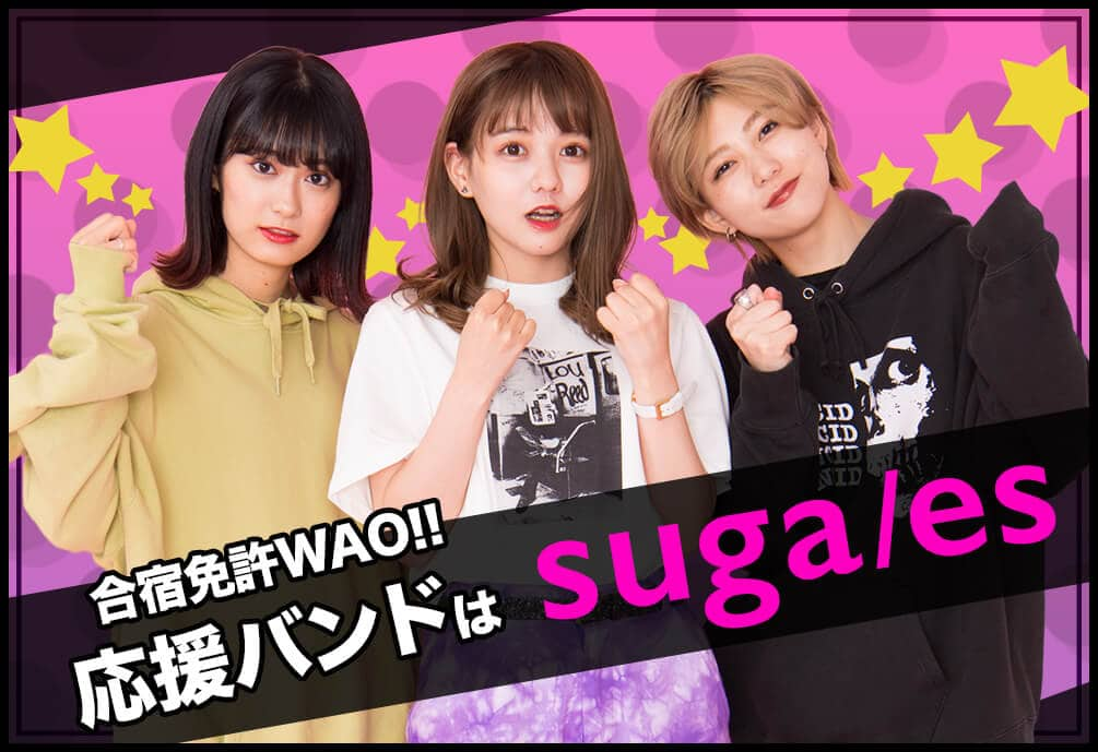 合宿免許WAO!!応援バンドはsuga/es（シュガレス）